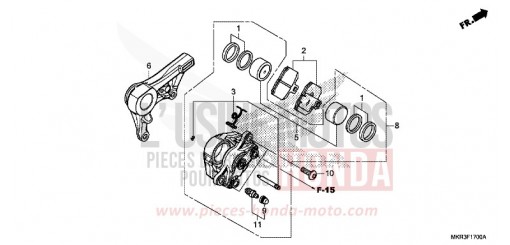 ETRIER DE FREIN ARRIERE CBR1000SPN de 2022